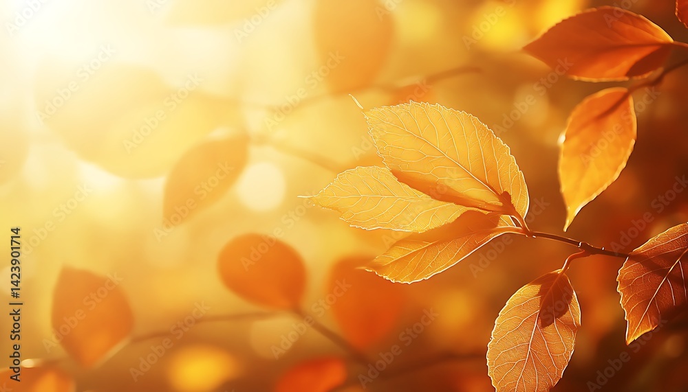 Autumn background with orange, yellow and red fall leaves in park and against a blue sky Autumn background with orange, yellow and red fall leaves in park and against a blue sky