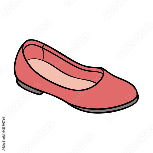 ballet flats icon, ballet flats vector illustration-simple illustration of ballet flats, perfect for ballet flats logos and icons