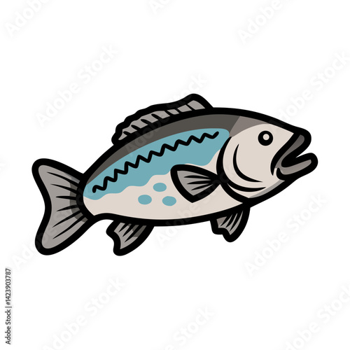 barramundi icon, barramundi vector illustration-simple illustration of barramundi, perfect for barramundi logos and icons