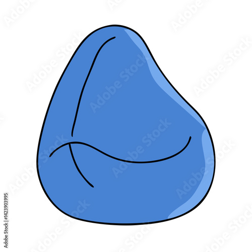 bean bag icon, bean bag vector illustration-simple illustration of bean bag, perfect for bean bag logos and icons