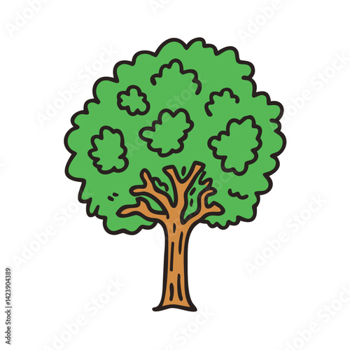 beech tree icon, beech tree vector illustration-simple illustration of beech tree, perfect for beech tree logos and icons