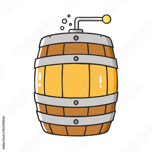 beer keg icon, beer keg vector illustration-simple illustration of beer keg, perfect for beer keg logos and icons
