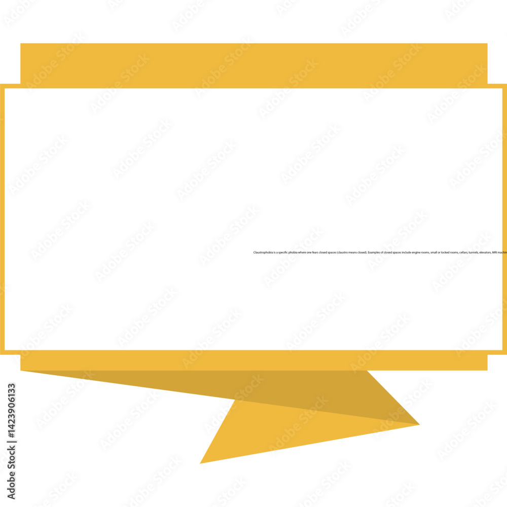 Obraz premium Banner Fold Shape