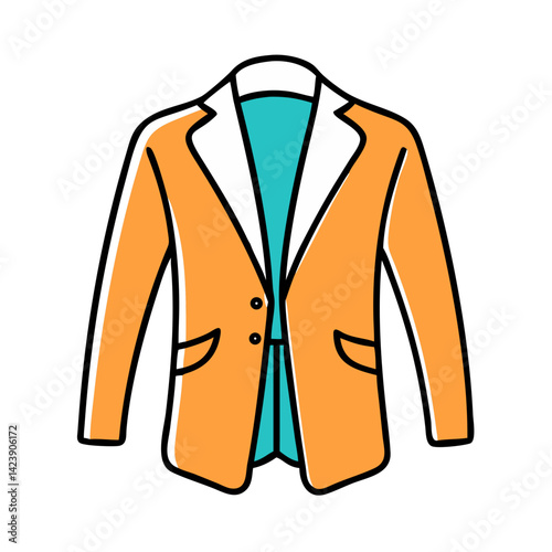 blazer icon, blazer vector illustration-simple illustration of blazer, perfect for blazer logos and icons