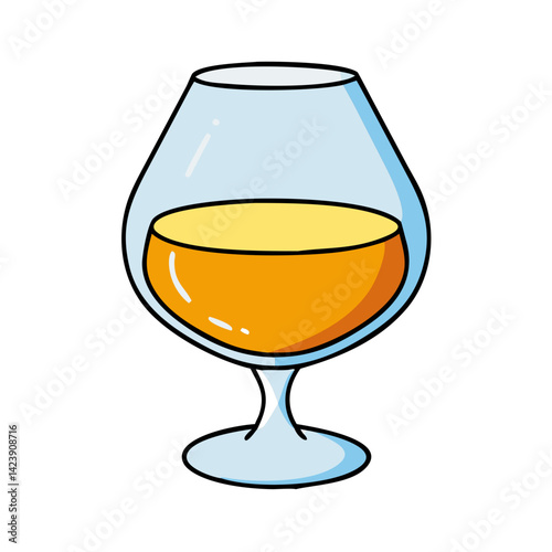 brandy snifter icon, brandy snifter vector illustration-simple illustration of brandy snifter, perfect for brandy snifter logos and icons