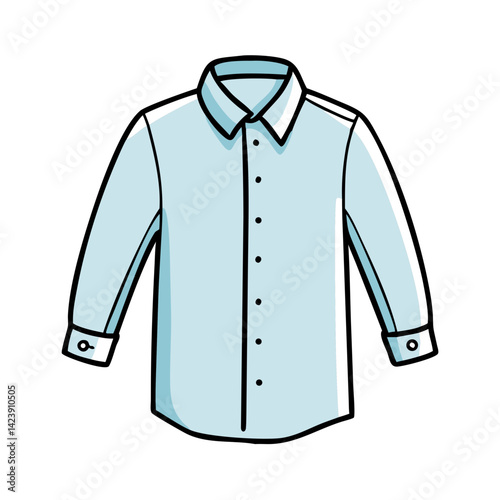 button down shirt icon, button down shirt vector illustration-simple illustration of button down shirt, perfect for button down shirt logos and icons