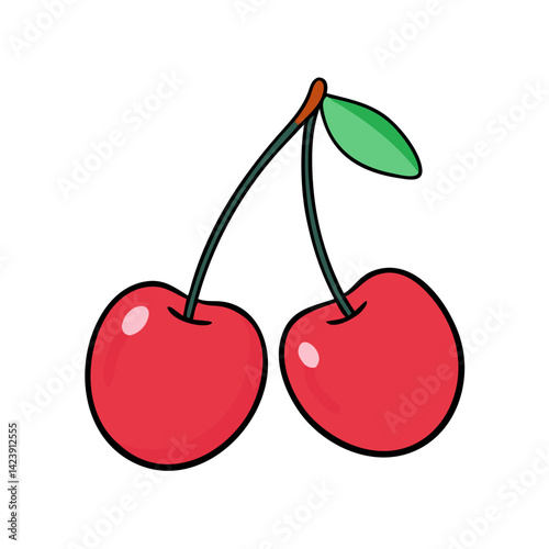 capulin cherry icon, capulin cherry vector illustration-simple illustration of capulin cherry, perfect for capulin cherry logos and icons