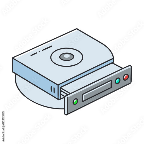 cd dvd player icon, cd dvd player vector illustration-simple illustration of cd dvd player, perfect for cd dvd player logos and icons