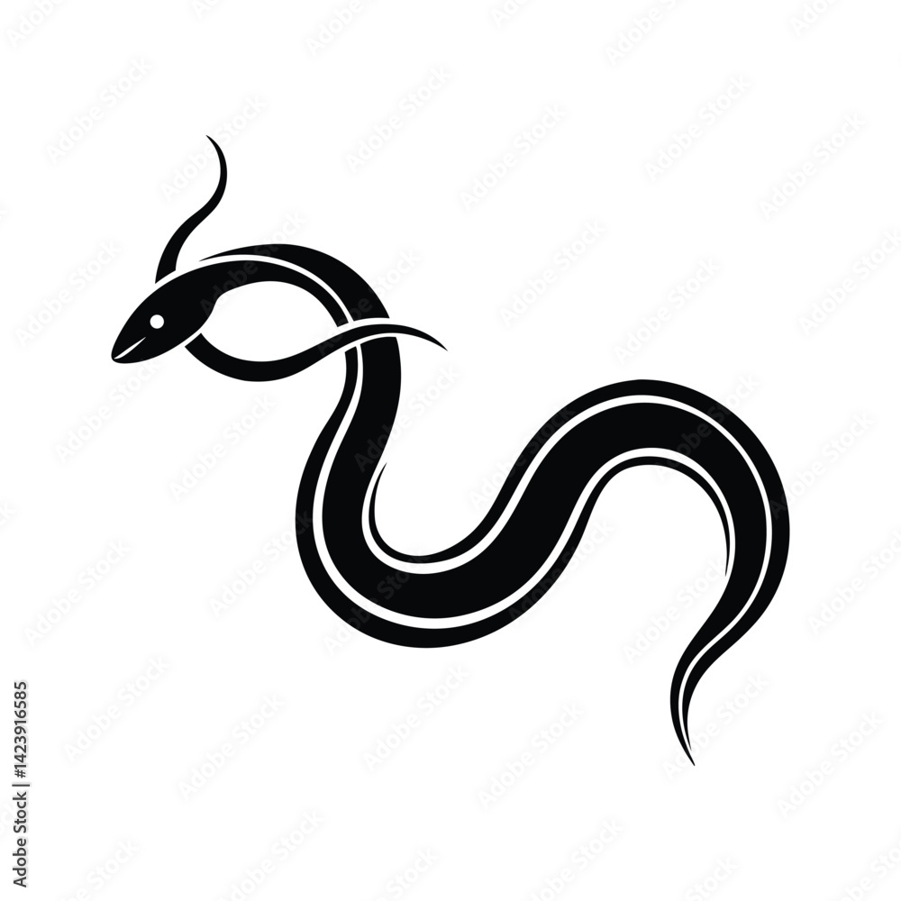 Obraz premium snake tattoo vector