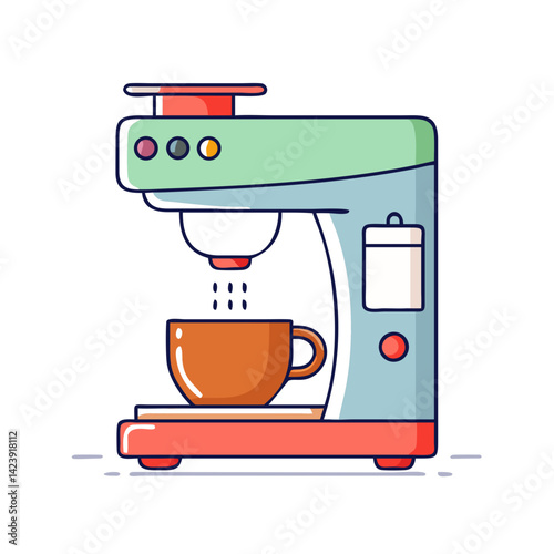 coffee maker icon, coffee maker vector illustration-simple illustration of coffee maker, perfect for coffee maker logos and icons