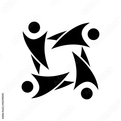 generic people logo design,generic people logo,vector,silhouette,icon,symbol,abstract,circle,family