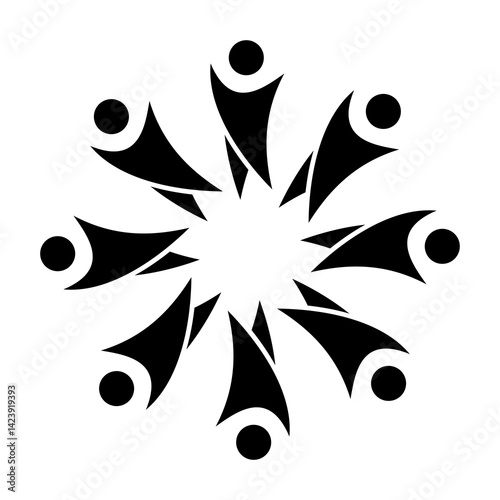 generic people logo design,generic people logo,vector,silhouette,icon,symbol,abstract,circle,family