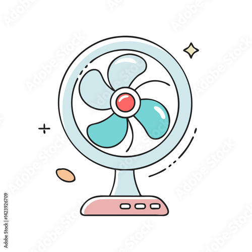 desk fan icon, desk fan vector illustration-simple illustration of desk fan, perfect for desk fan logos and icons