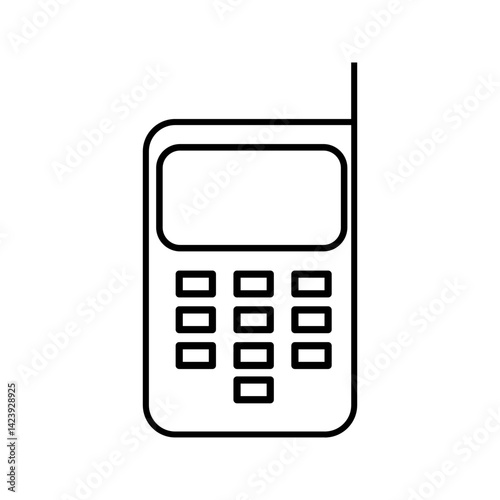 Mobile phone vibrating icon isolated on white background.Eps 10.