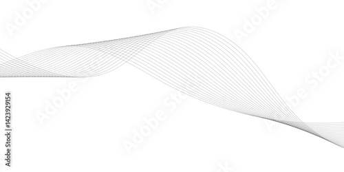 Abstract wave line for banner, wallpaper background with wave design. Abstract business wave curve lines background.