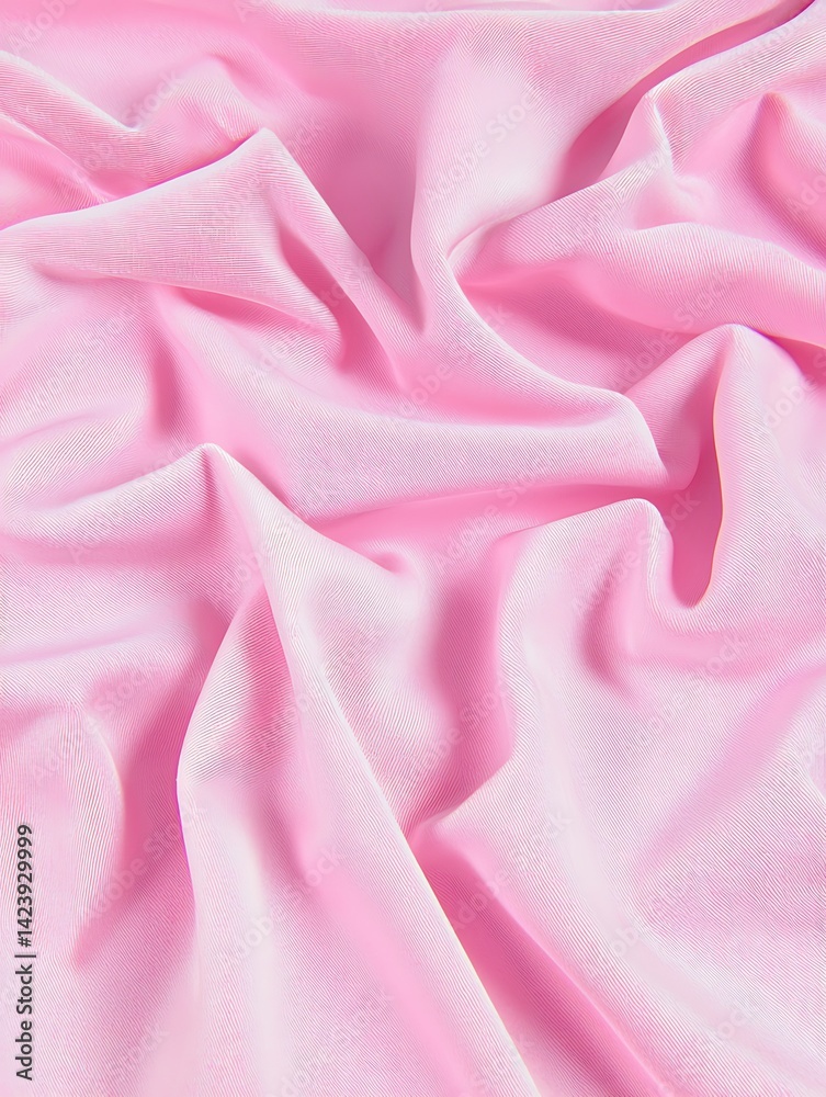 Obraz premium Pink Fabric Texture Close-up