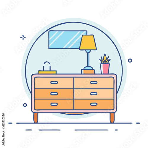 dresser icon, dresser vector illustration-simple illustration of dresser, perfect for dresser logos and icons