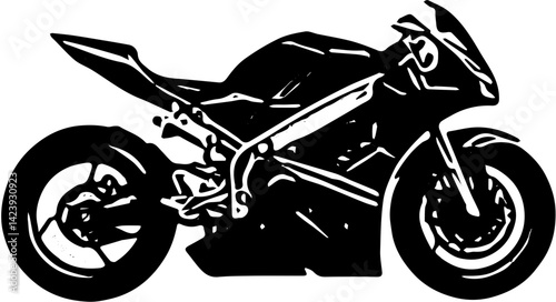 silhouette of a motorcycle