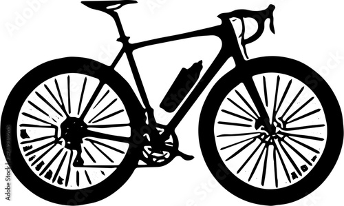 bicycle isolated on white background