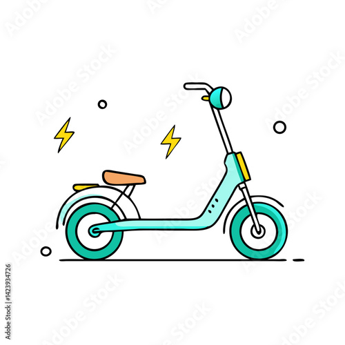 electric scooter icon, electric scooter vector illustration-simple illustration of electric scooter, perfect for electric scooter logos and icons