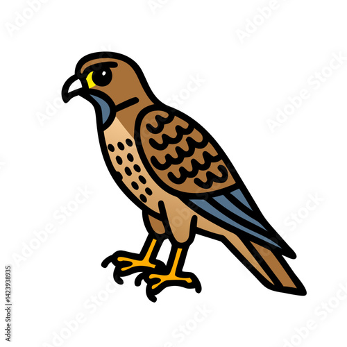 falcon icon, falcon vector illustration-simple illustration of falcon, perfect for falcon logos and icons