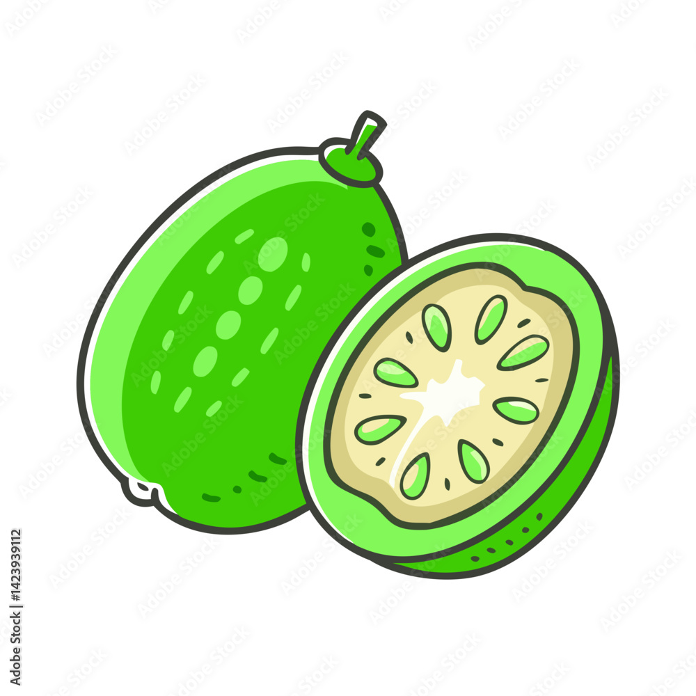 custom made wallpaper toronto digitalfeijoa fruit icon, feijoa fruit vector illustration-simple illustration of feijoa fruit, perfect for feijoa fruit logos and icons