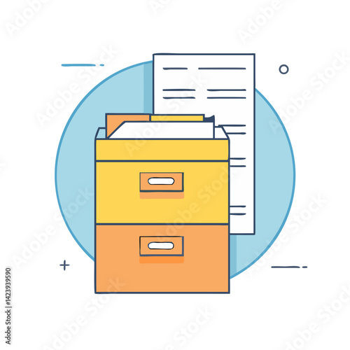 filing cabinet icon, filing cabinet vector illustration-simple illustration of filing cabinet, perfect for filing cabinet logos and icons