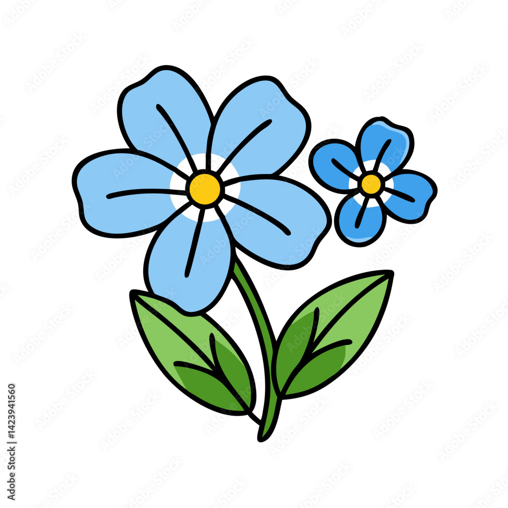 forget me not flower icon, forget me not flower vector illustration-simple illustration of forget me not flower, perfect for forget me not flower logos and icons forget me not flower icon, forget me not flower vector illustration-simple illustration of forget me not flower, perfect for forget me not flower logos and icons