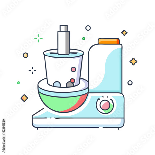 food processor icon, food processor vector illustration-simple illustration of food processor, perfect for food processor logos and icons