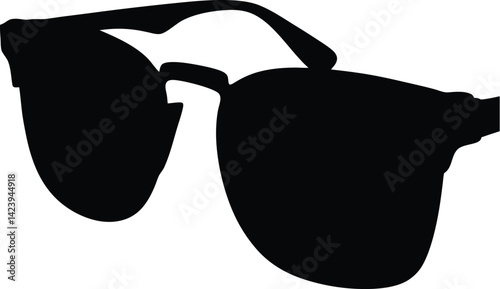 Sunglass silhouette, sunglass Silhouette white background