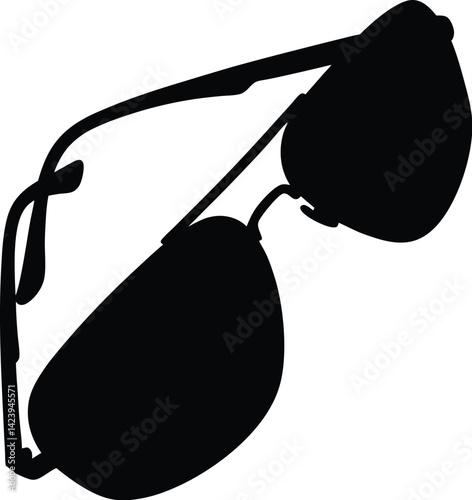 Sunglass silhouette, sunglass Silhouette white background