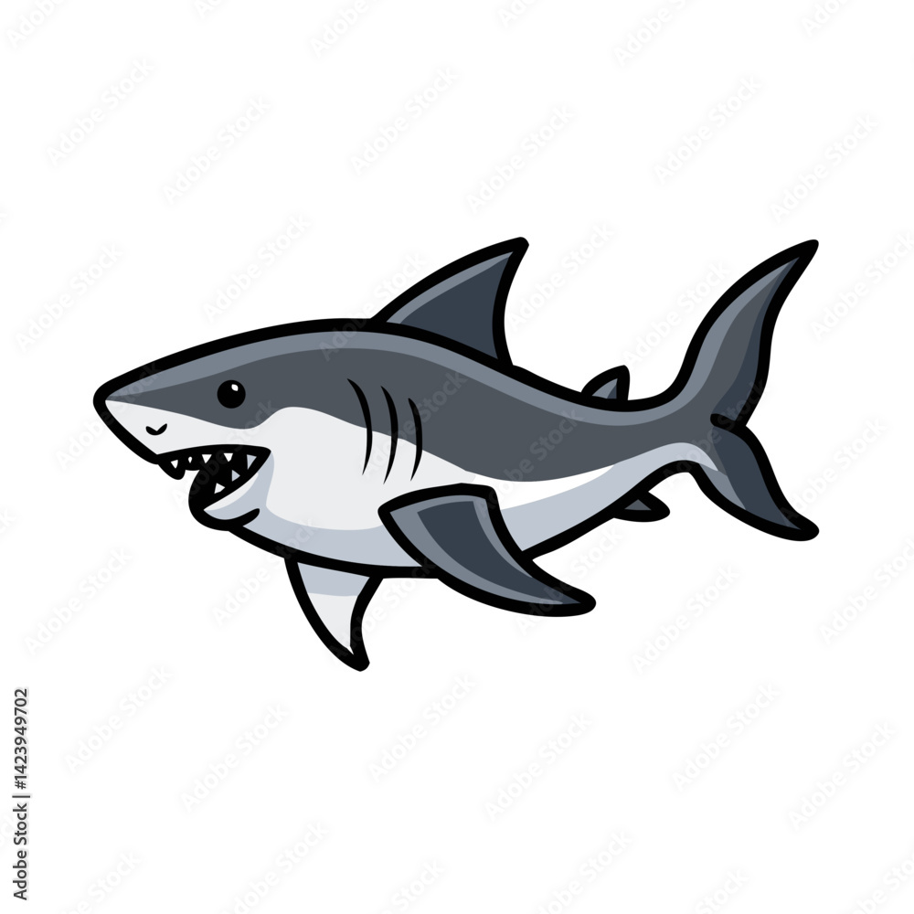 great white shark icon, great white shark vector illustration-simple illustration of great white shark, perfect for great white shark logos and icons great white shark icon, great white shark vector illustration-simple illustration of great white shark, perfect for great white shark logos and icons