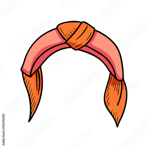 hair scarves icon, hair scarves vector illustration-simple illustration of hair scarves, perfect for hair scarves logos and icons