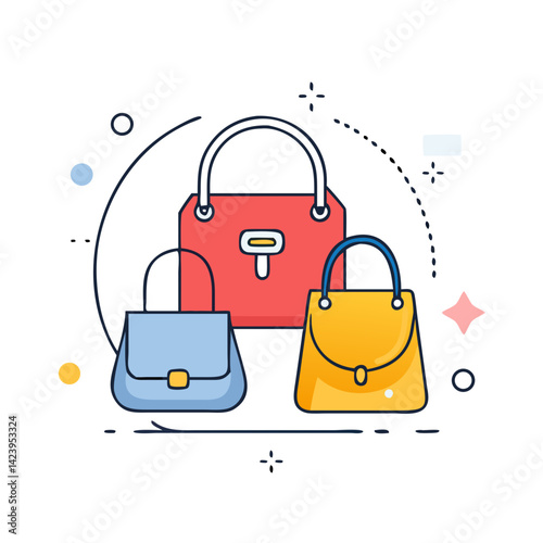 handbags icon, handbags vector illustration-simple illustration of handbags, perfect for handbags logos and icons