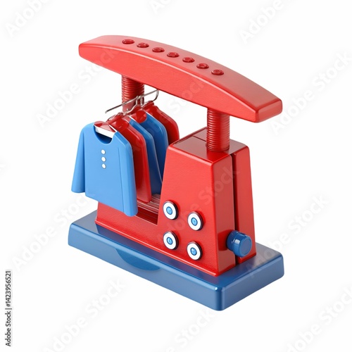 3d cloth presser icon on white background, 3d cloth presser icon 