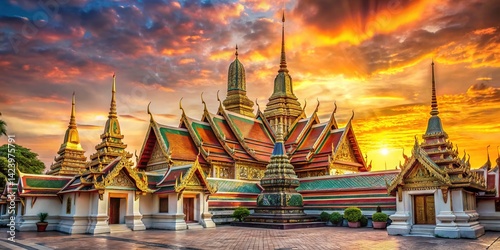 Wat Pho Reclining Buddha Temple Thailand Architecture