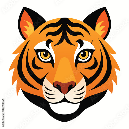 tiger head vector