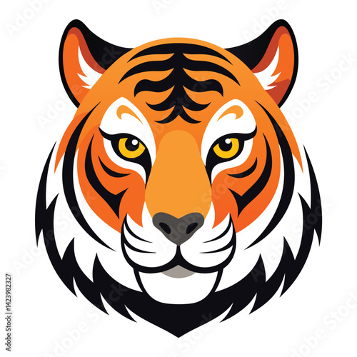 tiger head vector