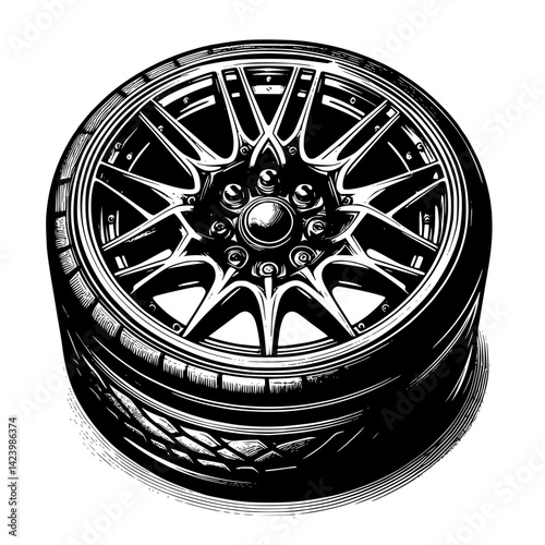wheel of the car