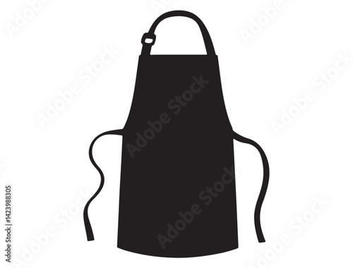 APRON SILHOUETTE WHITE BACKGROUND