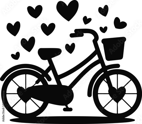 vintage bicycle vector illustration