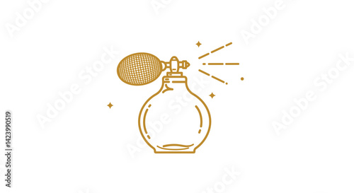 Vintage perfume bottle with sprayer