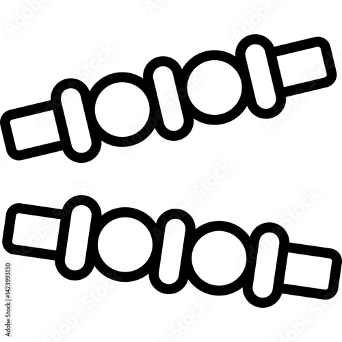 Cricket Bails Line Icon