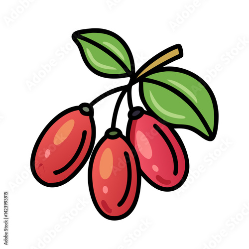 miracle fruit icon, miracle fruit vector illustration-simple illustration of miracle fruit, perfect for miracle fruit logos and icons