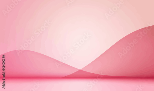 Minimalist Shiny Pink Background with Dark Lines for Elegant Design Concepts