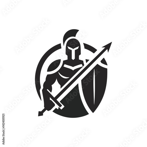 warrior logo vector illustration