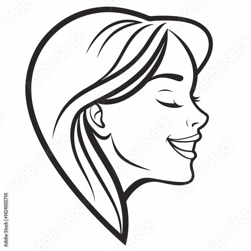 girl with long hair