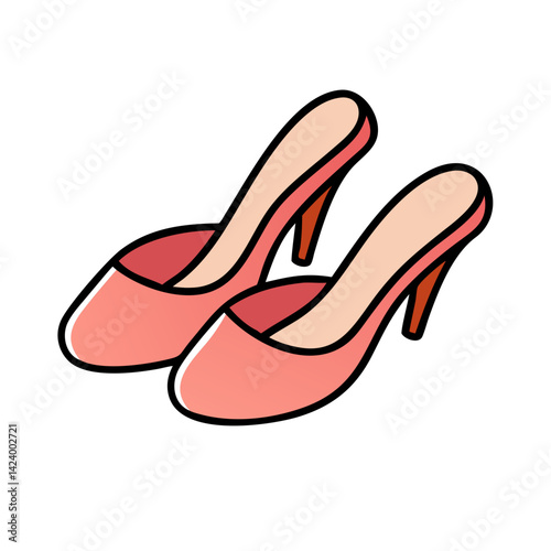 mules shoes icon, mules shoes vector illustration-simple illustration of mules shoes, perfect for mules shoes logos and icons