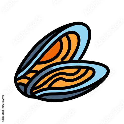 mussels icon, mussels vector illustration-simple illustration of mussels, perfect for mussels logos and icons