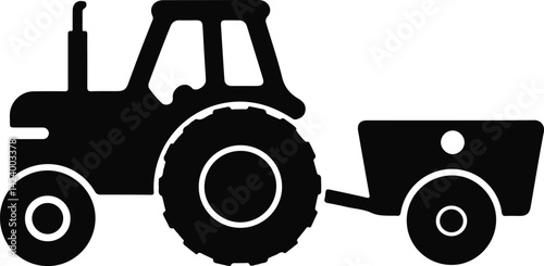 tractor isolated on white background
